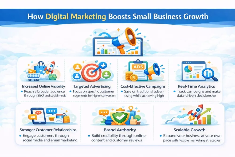 How Digital Marketing Boosts Small Business Growth