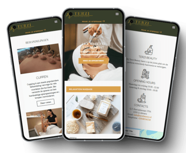 Terzi Beauty Mobile mockup