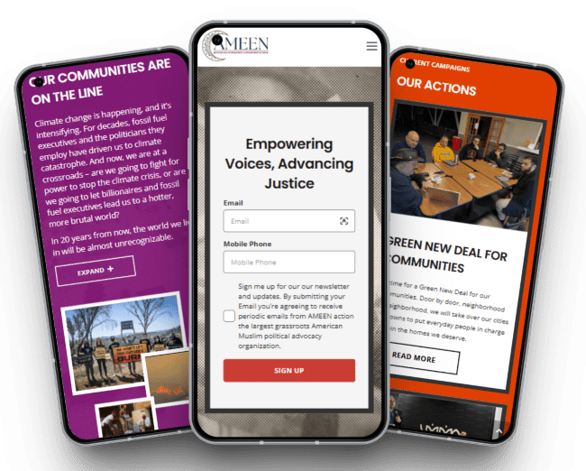Ameen usa mobile mockup