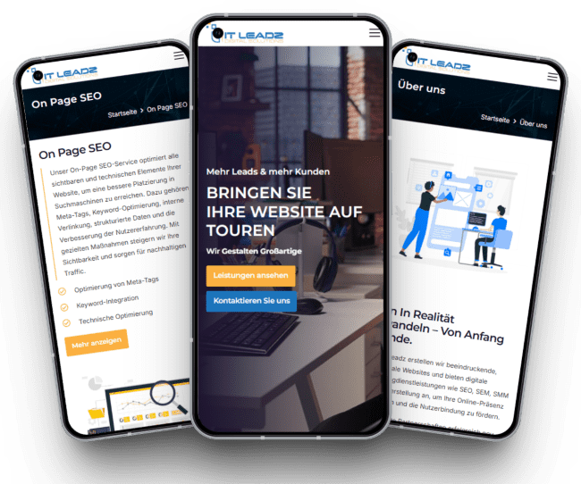 ITleadz.at mobile mockup