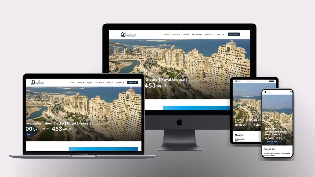 WH Properties mockup