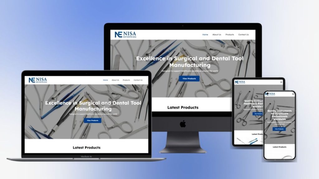 Nisa Enterprises mockup