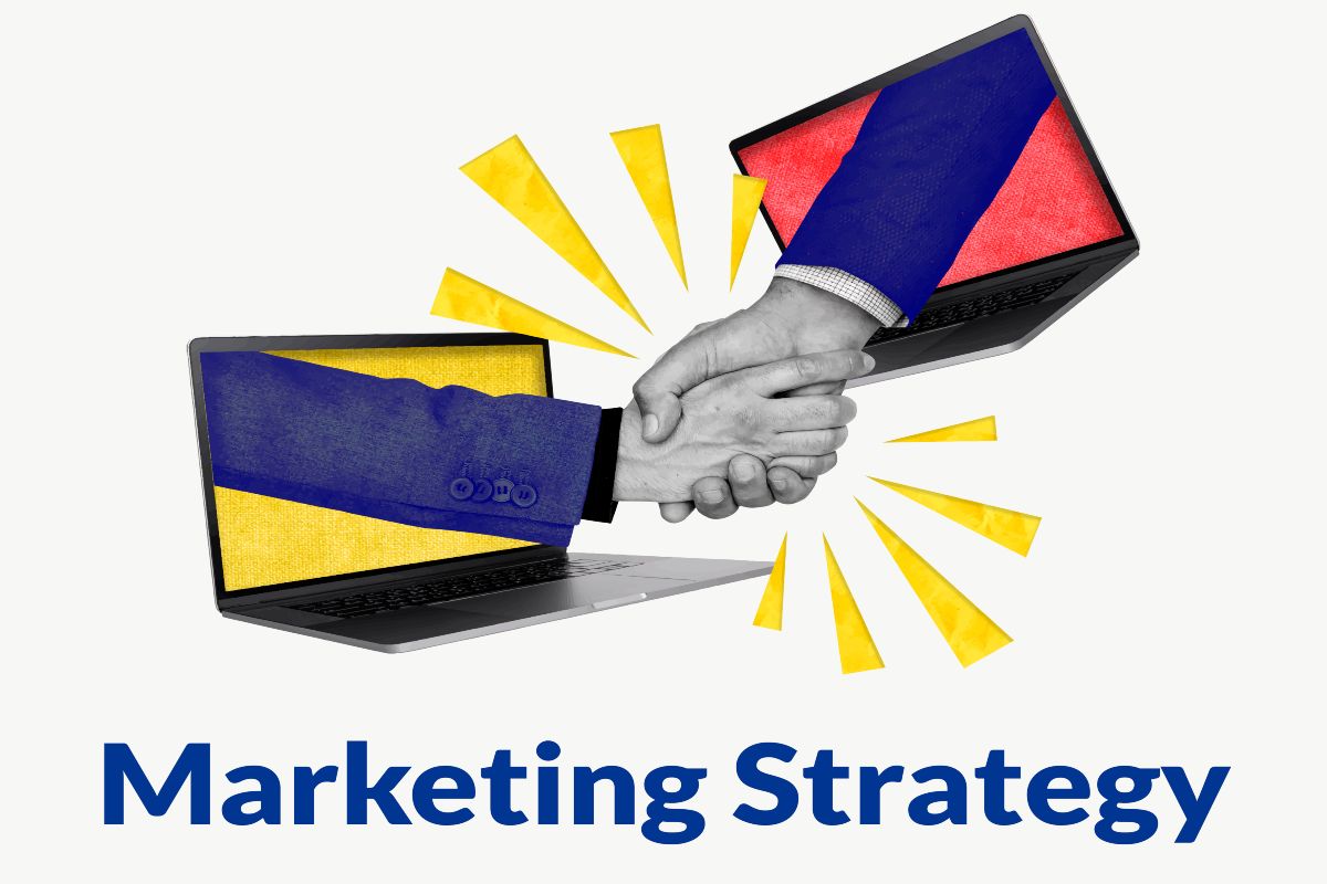 Illustration explaining sales funnel in digital marketing stages