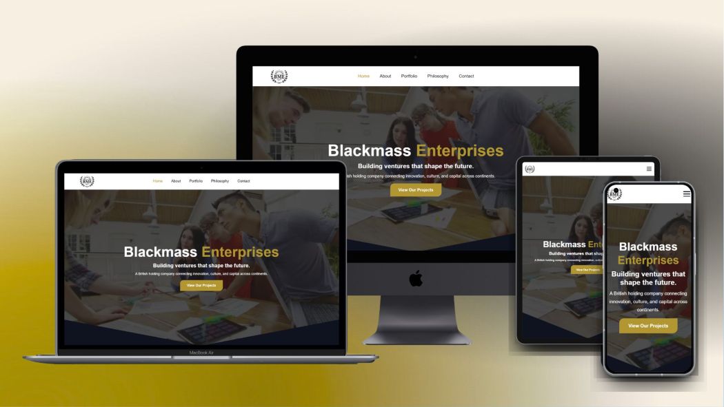 Blackmass Enterprises mobile mockup 1