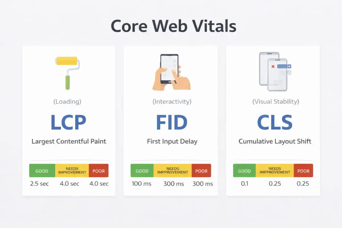 3 Core Web Vitals Metrics