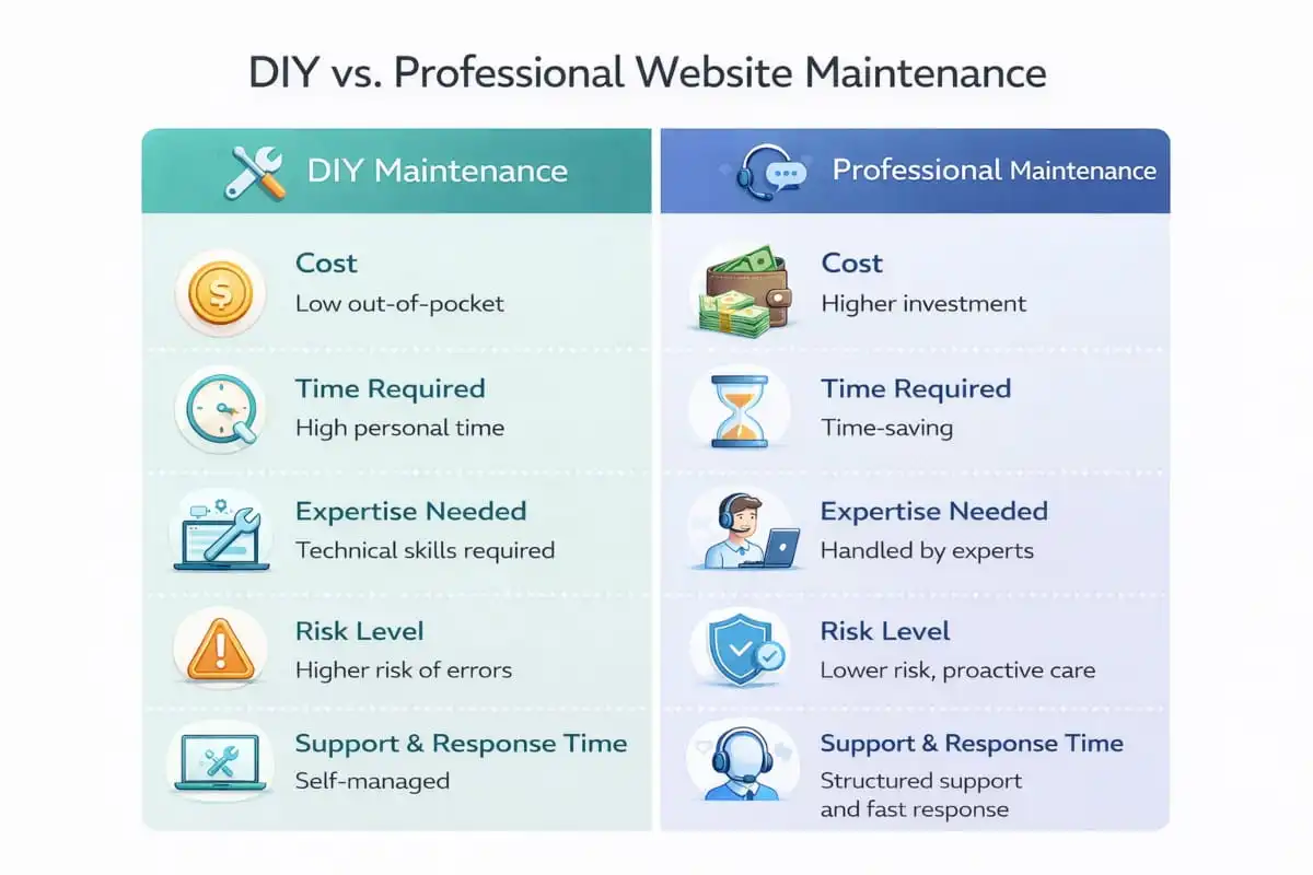 DIY vs. Professional Website Maintenance