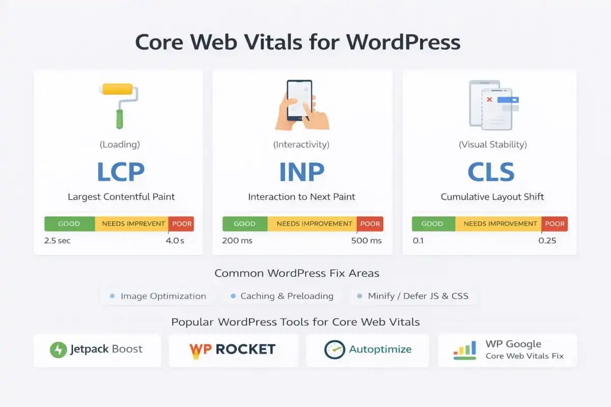 WordPress Core Web Vitals
