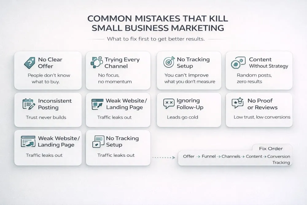 Common Mistakes That Kill Small Business Marketing