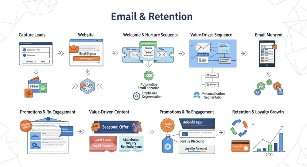 Email local businesses