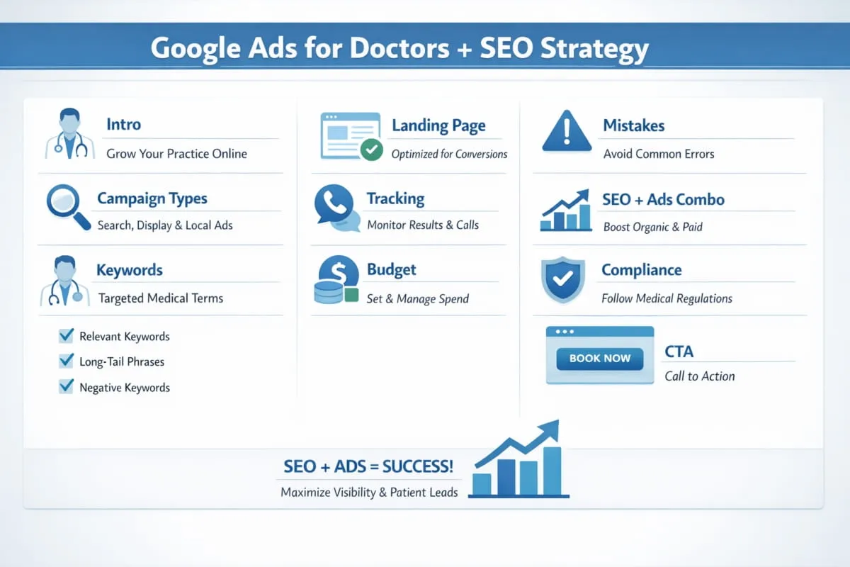 Google Ads for Doctors SEO Outline