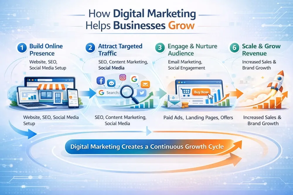 How Digital Marketing Helps Businesses Grow