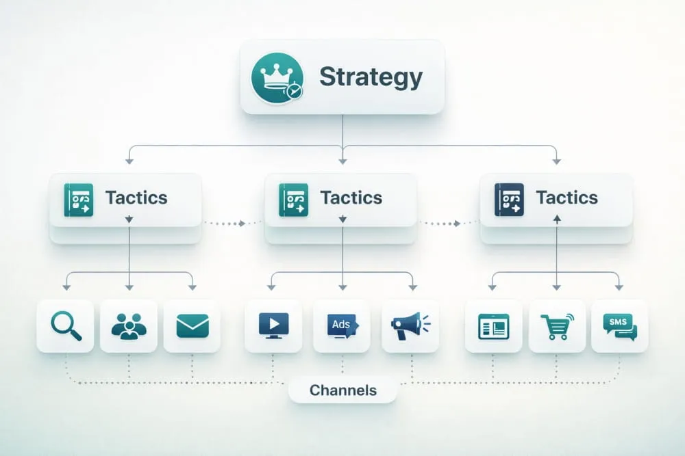 Strategy vs Tactics vs Channels