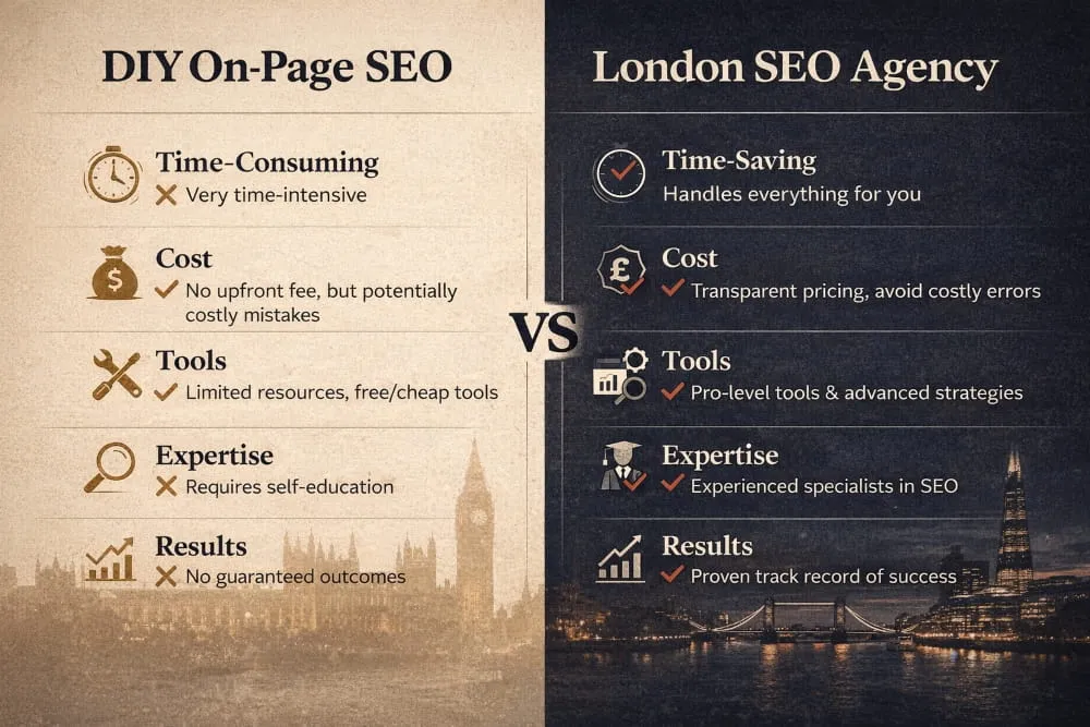 DIY On-Page SEO vs Hiring a London Agency