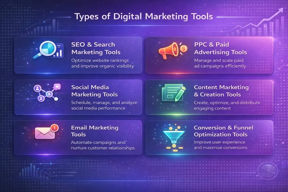 Types of Digital Marketing Tools