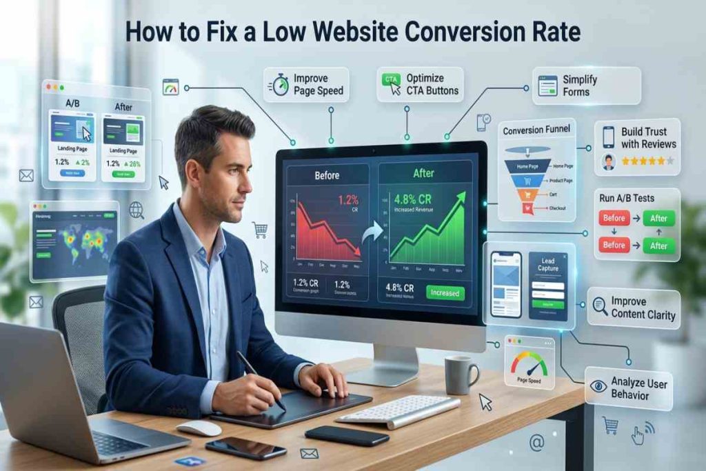 How to Fix Low Website Conversion Rate