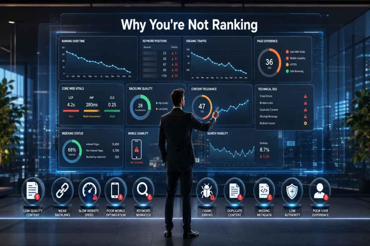 Real Reasons Why you are not ranking on google