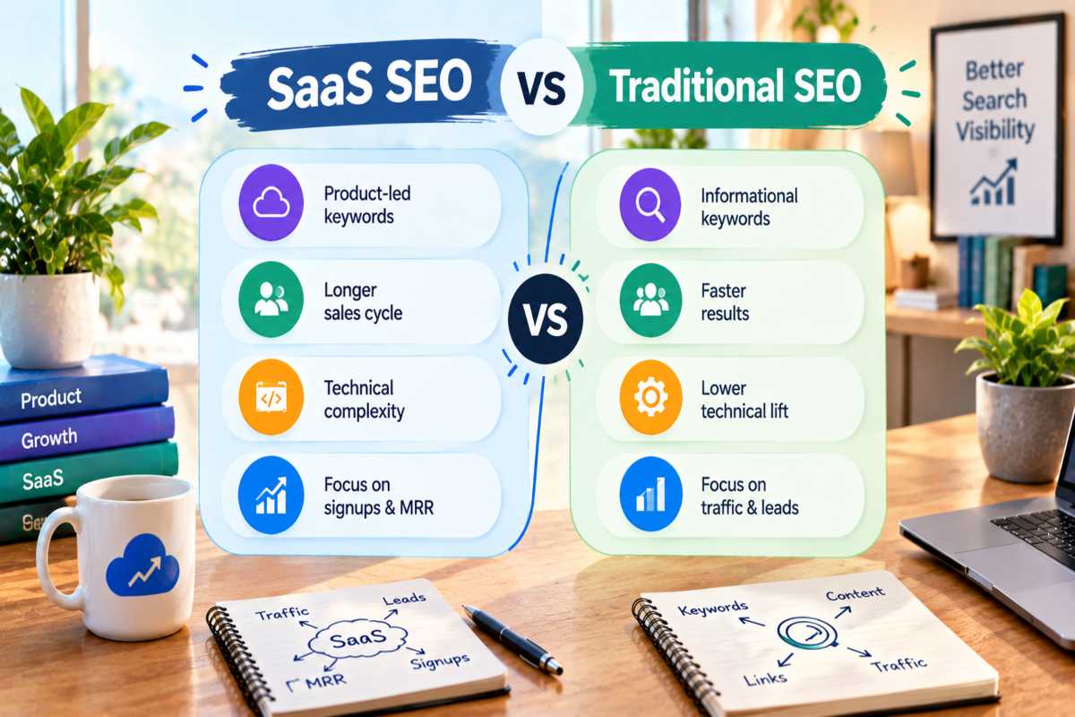 SaaS SEO vs Traditional SEO