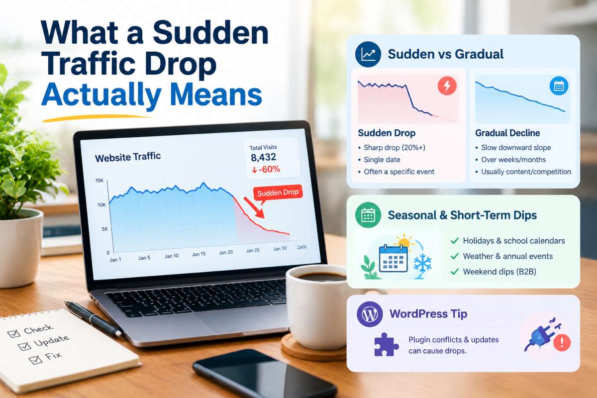 What a Sudden Traffic Drop Actually Means